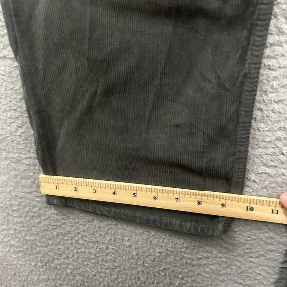 American Eagle Jeans Mens 42x32 Gray Corduroy Original Straight Pants Cotton - Picture 6 of 11